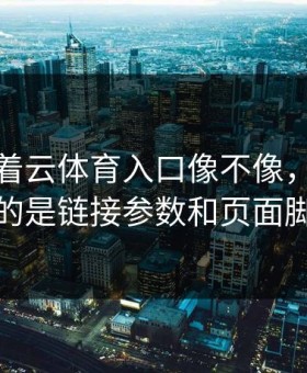 别只盯着云体育入口像不像，真正要看的是链接参数和页面脚本